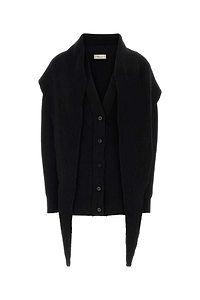 Blumarine Black Wool Cardigan