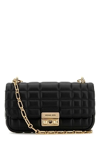 Michael By Michael Kors Black Leather Small Tribeca Shoulder Bag