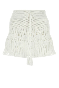 Loewe Paula's Ibiza White Crochet Paula S Ibiza Mini Skirt