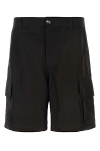 Loewe Paula's Ibiza Black Canvas Paula S Ibiza Bermuda Shorts