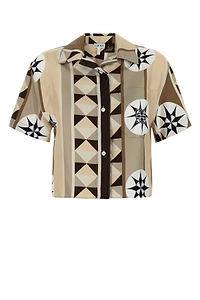 Loewe Paula's Ibiza Printed Satin Paula S Ibiza Shirt