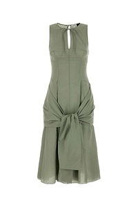 Loewe Paula's Ibiza Sage Green Cotton Blend Paula S Ibiza Dress