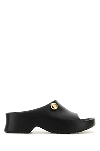 Loewe Paula's Ibiza Black Rubber Paula S Ibiza Slippers
