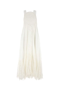 Loewe Paula's Ibiza White Cotton And Lace Paula S Ibiza Dress
