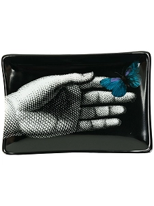 Fornasetti Ashtray Mano Blue Butterly
