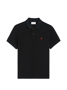 Ami Paris Ami De Coeur Cotton Polo Shirt