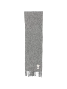Ami Paris Ami De Coeur Wool Scarf