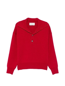 Ami Paris Wool Turtle Neck Sweater