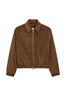 Ami Paris Velvet Cotton Blouson Jacket