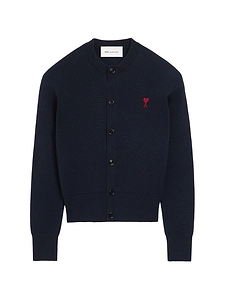Ami Paris Ami De Coeur Wool Cardigan