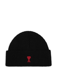 Ami Paris Ami De Coeur Wool Beanie