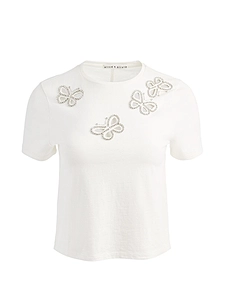 Alice + Olivia Cindy Cut Out T Shirt