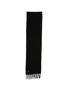 Ami Paris Ami De Coeur Wool Scarf