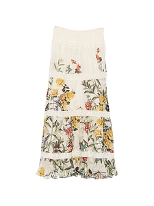 Alice + Olivia Stevie Printed Maxi Skirt