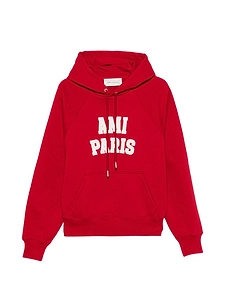 Ami Paris Logo Cotton Hoodie