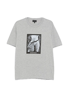 Emporio Armani Capsule Printed Cotton T Shirt