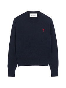 Ami Paris Ami De Coeur Wool Crewneck Sweater