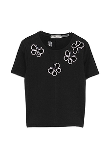 Alice + Olivia Cindy Cut Out T Shirt