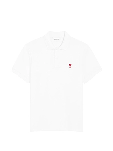 Ami Paris Ami De Coeur Cotton Polo Shirt