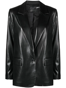 Alice + Olivia Faux Leather Blazer Jacket