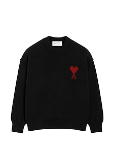 Ami Paris Ami De Coeur Wool Crewneck Sweater