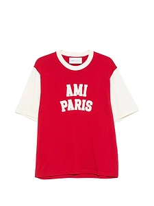 Ami Paris Logo Cotton T Shirt