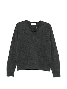 Dunst Wool And Cashmere V Necked Sweater