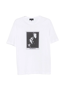 Emporio Armani Capsule Printed Cotton T Shirt