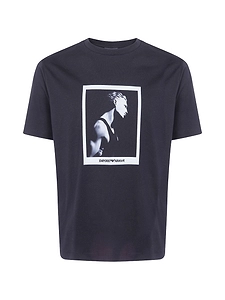 Emporio Armani Capsule Printed Cotton T Shirt