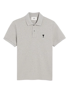 Ami Paris Ami De Coeur Cotton Polo Shirt