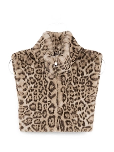 Ap Paris Faux Fur Zip Up Cape