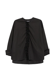 Susanne Bommer Ruffled Cotton Blouse