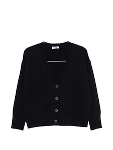 Base Wool V Necked Cardigan