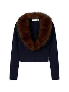Self Portrait Shearling Cardigan
