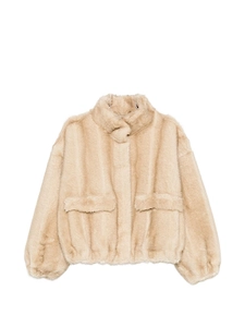 Ap Paris Iris Faux Leather Bomber Jacket