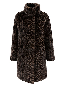 Ap Paris Blair Leopard Print Coat