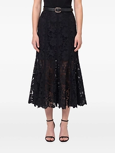 Self Portrait Lace Midi Skirt