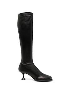 Sergio Rossi Leather Heel Boots