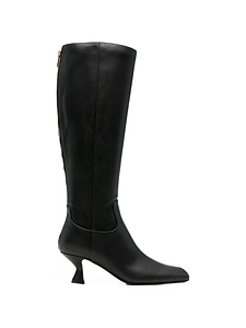 Sergio Rossi Leather Heel Boots