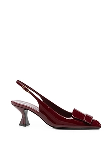 Sergio Rossi Leather Slingback Pumps