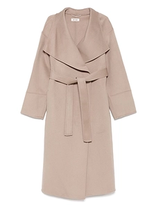 Soft Goat Wool Belted Coat