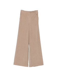 Bye Corduroy Floral Embroidered Trousers