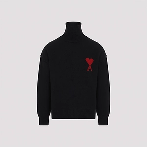 Ami Adc Funnel Neck Sweater