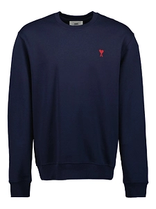 Ami Paris Sweatshirt With Red Ami De Coeur