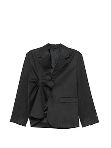 Avavav Bonnie Pleated Blazer Pinstripe
