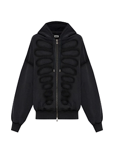 Avavav Tim Os Shoulderless Hoodie Cut Application Fake