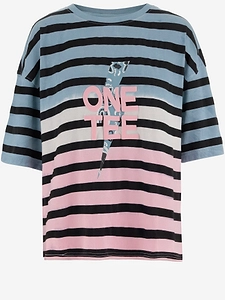 One Tee Cotton T Shirt With Logo Print