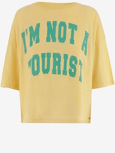 One Tee Cotton T Shirt With Logo Print