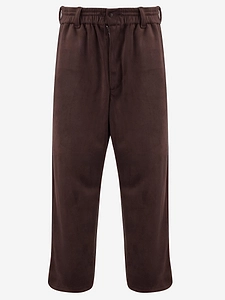 Y 3 Stretch Velvet Pants With Logo