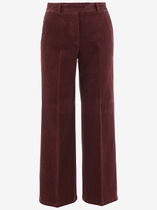 Ql2 Donna Wide Leg Corduroy Pants